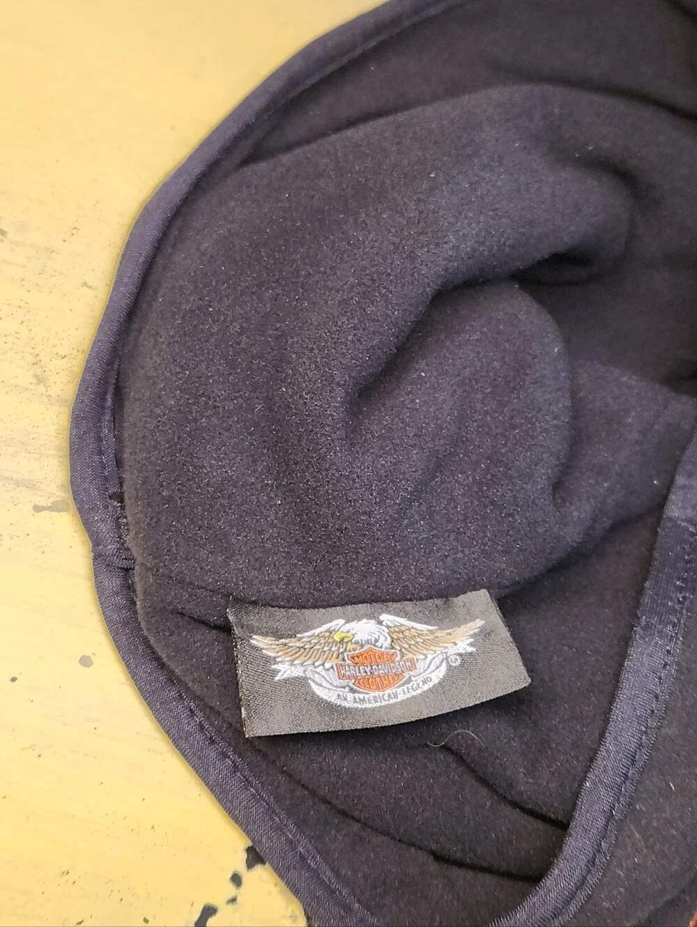 Vintage Harley-Davidson Black Fleece Neck Gaiter Scarf